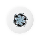 RMk→D (アールエムケード)の水車(家紋) Tin Badge