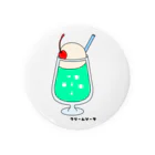 Peachhime7のクリームソーダ 缶バッジ