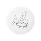 けてるのやつのねこ Tin Badge