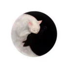 Washiemon and Ai-chan's ShopのYin and Yang Tin Badge