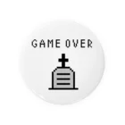 .lab ［ドットラボ ］の［ドット絵］GAME OVER 缶バッジ