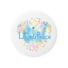 Love＆PeaceのLove＆Peace大人用ロゴ 缶バッジ