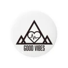 あさひ こうたろうのGOOD VIBES モノクローム Tin Badge