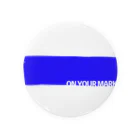 BIG LUCKY DESIGN COMPANY OFFICIAL SHOPのON YOUR MARK BLUE Tin Badge