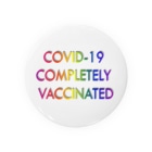 でおきしりぼ子のCOVID-19_ワクチン完全接種済み Tin Badge
