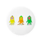 マクマク屋のお絵かきのサルのSARU！！3兄弟！！（夏限定） Tin Badge