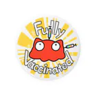 ねずみのすきまのFully Vaccinatedめんだこ 缶バッジ