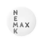 めいぷるのＮＥＭＫＭＡＸ(黒文字) Tin Badge