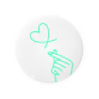 らくがきクオリティのmint green lover Tin Badge