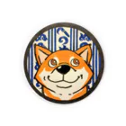 RaccoonDogTattooのかまわぬけん 缶バッジ