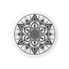 にゃっとしょっぷのdot Mandala mono Tin Badge