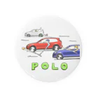 ジョンの乗り物イラストのPOLO Tin Badge