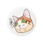 仙狸ちゃんねるの仙狸くんリアル顔　猫 Tin Badge