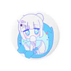 かわいいもののおみせ　いそぎんちゃくのアイスちゃん🍦 Tin Badge