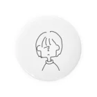 ドットワイケイのむすっとした女の子 Tin Badge