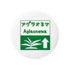 がま八のお店のアグラオネマ　高速道路標識風ピクトグラム Tin Badge