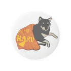 くろまっKのSUZURIショップの柴犬haruちゃん Tin Badge