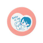 ptmama_gucchiのBABY IN ME（ボブカットママ） Tin Badge