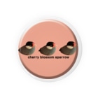 harupink🌸ペット似顔絵illustのピンク！さくらぶんちょ Tin Badge