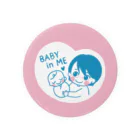 ptmama_gucchiのBABY IN ME（メガネショートママ） Tin Badge