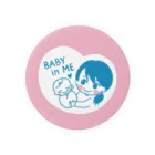 ptmama_gucchiのBABY IN ME（ローポニーママ） 缶バッジ