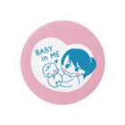 ptmama_gucchiのBABY IN ME（ポニーヘアママ） Tin Badge