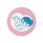 ptmama_gucchiのBABY IN ME（メガネポニーヘアママ） Tin Badge