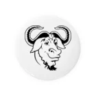 パサパサのサナギのGNU の頭 Tin Badge