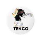 TENCO shopのTENCOちゃん（黒ロゴ） Tin Badge