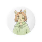 なぁの頭の中。のねこくん Tin Badge