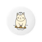 ＋Whimsyの蕎麦打ちねこ Tin Badge