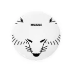 -White dog muzzle's shop-のWhite dog Muzzle collection Tin Badge