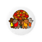 森のkumataroの森のクマタロ 押しくら饅頭 Tin Badge