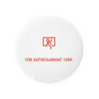 stm_entertainment_corpの架空企業STMエンターテインメントロゴVer.2 Tin Badge