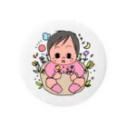 panda_no_kodomoの箱入り娘と花 Tin Badge
