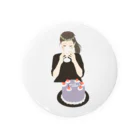 えだ　みさきの女の子　誕生日 Tin Badge