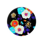 NANKA KANKAのColorful Rose (Black) 缶バッジ