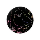 Lily bird（リリーバード）の文鳥スクラッチ Tin Badge