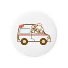コメビツくんのトキメキさんの救急車 Tin Badge
