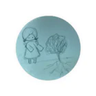 ドラム缶の女の子と木 Tin Badge