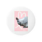 ぽぽこ🐰SHOPのくしくしバニラたん. ハートver Tin Badge