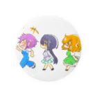 家畜とその他のハッピーな３人組 Tin Badge