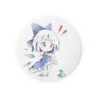 セキエンのおみせの【東方】チルノ&カエル Tin Badge