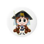 堀越ヨッシーのお店（SUZURI支店）の森邦子(足軽ガール) Tin Badge