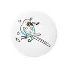 Lily bird（リリーバード）の換羽なセキセイインコさん Tin Badge