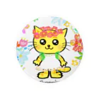 にゃんぴーのお花のうるにゃん（ぜんしん） Tin Badge