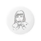 もこちのあの子とコーヒー Tin Badge