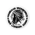 CRUTHのNAMEAUG IRONWORKS - NEW LONDON, CONN. USA Tin Badge
