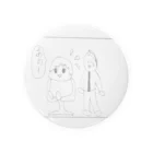 やろいちさんのお店の4コマ漫画「美容院」2コマ目 Tin Badge