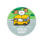 AKIRAMBOWのSpoiled Rabbit - Pixel Bus / あまえんぼうさちゃん ドットアートバス 缶バッジ